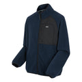 Navy - Side - Regatta Mens Frankie Borg Fleece Jacket