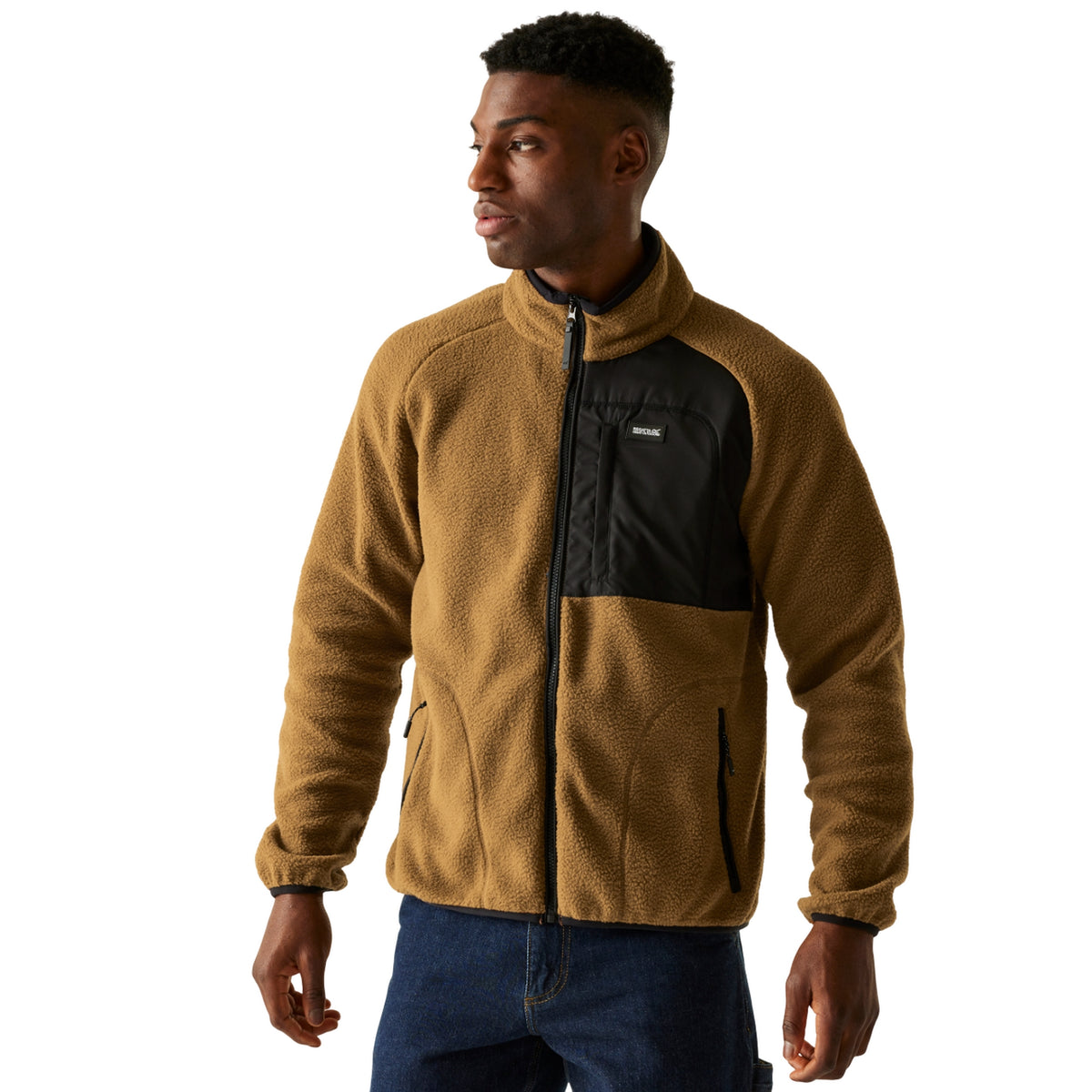 Nut Brown - Lifestyle - Regatta Mens Frankie Borg Fleece Jacket