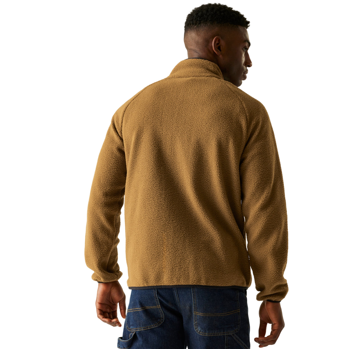 Nut Brown - Pack Shot - Regatta Mens Frankie Borg Fleece Jacket