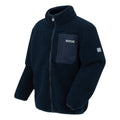 Navy - Side - Regatta Childrens-Kids Frankie Full Zip Fleece Jacket
