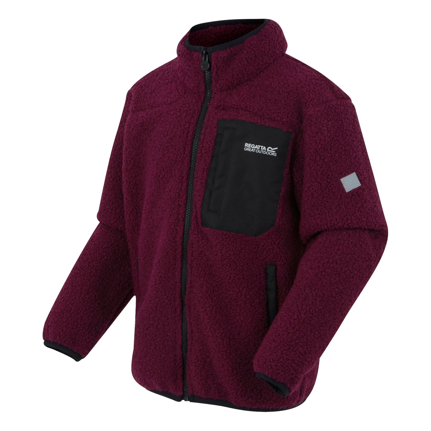 Dark Pimento - Side - Regatta Childrens-Kids Frankie Full Zip Fleece Jacket
