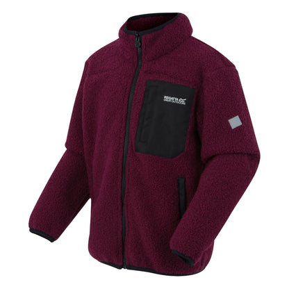 Dark Pimento - Side - Regatta Childrens-Kids Frankie Full Zip Fleece Jacket