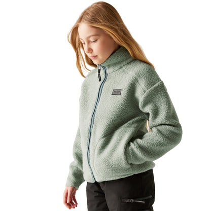 Martini Olive - Lifestyle - Dare 2B Childrens-Kids Zesty II Fleece Jacket