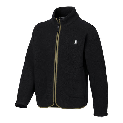 Black-Martini Olive - Side - Dare 2B Childrens-Kids Zesty II Fleece Jacket