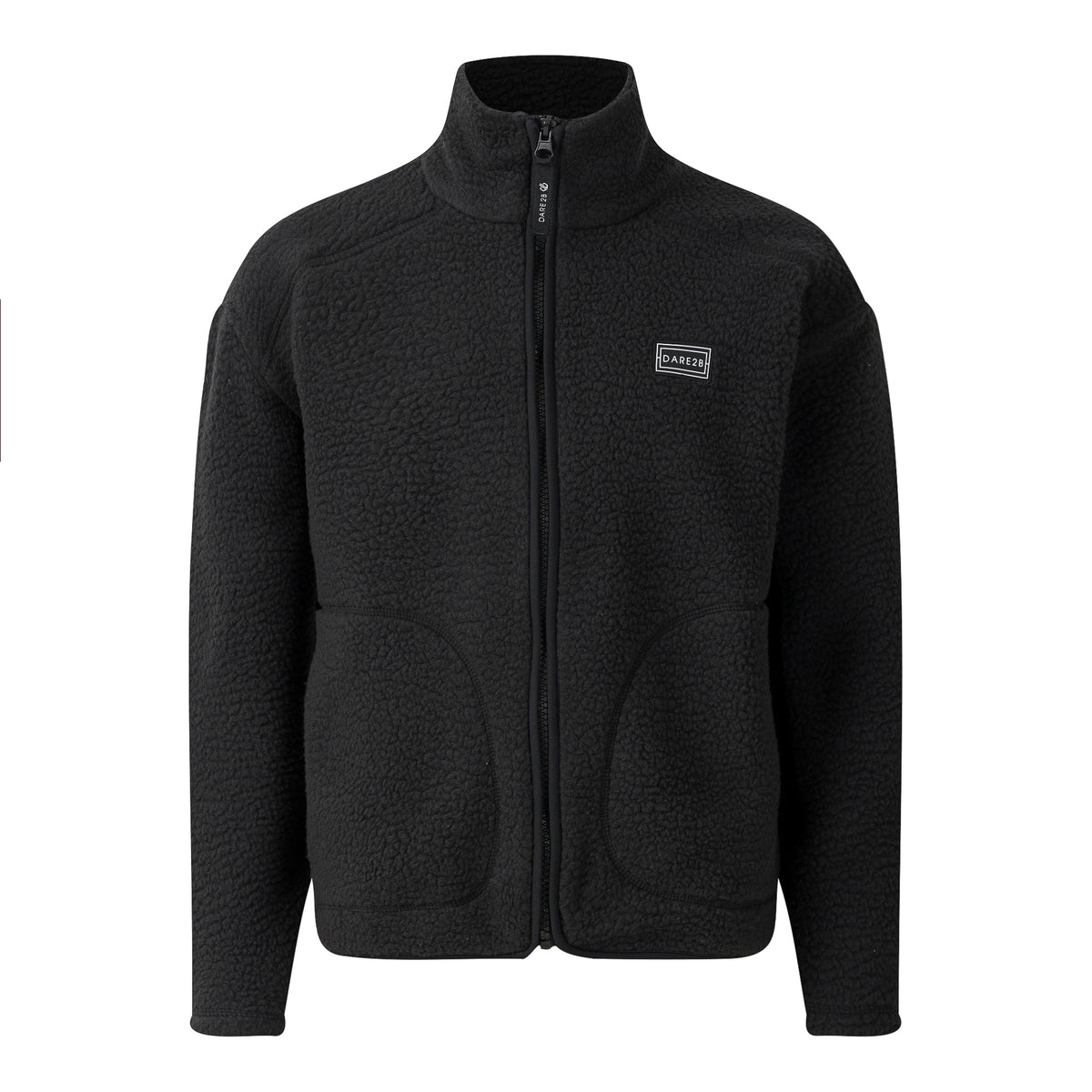 Black - Front - Dare 2B Childrens-Kids Zesty II Fleece Jacket