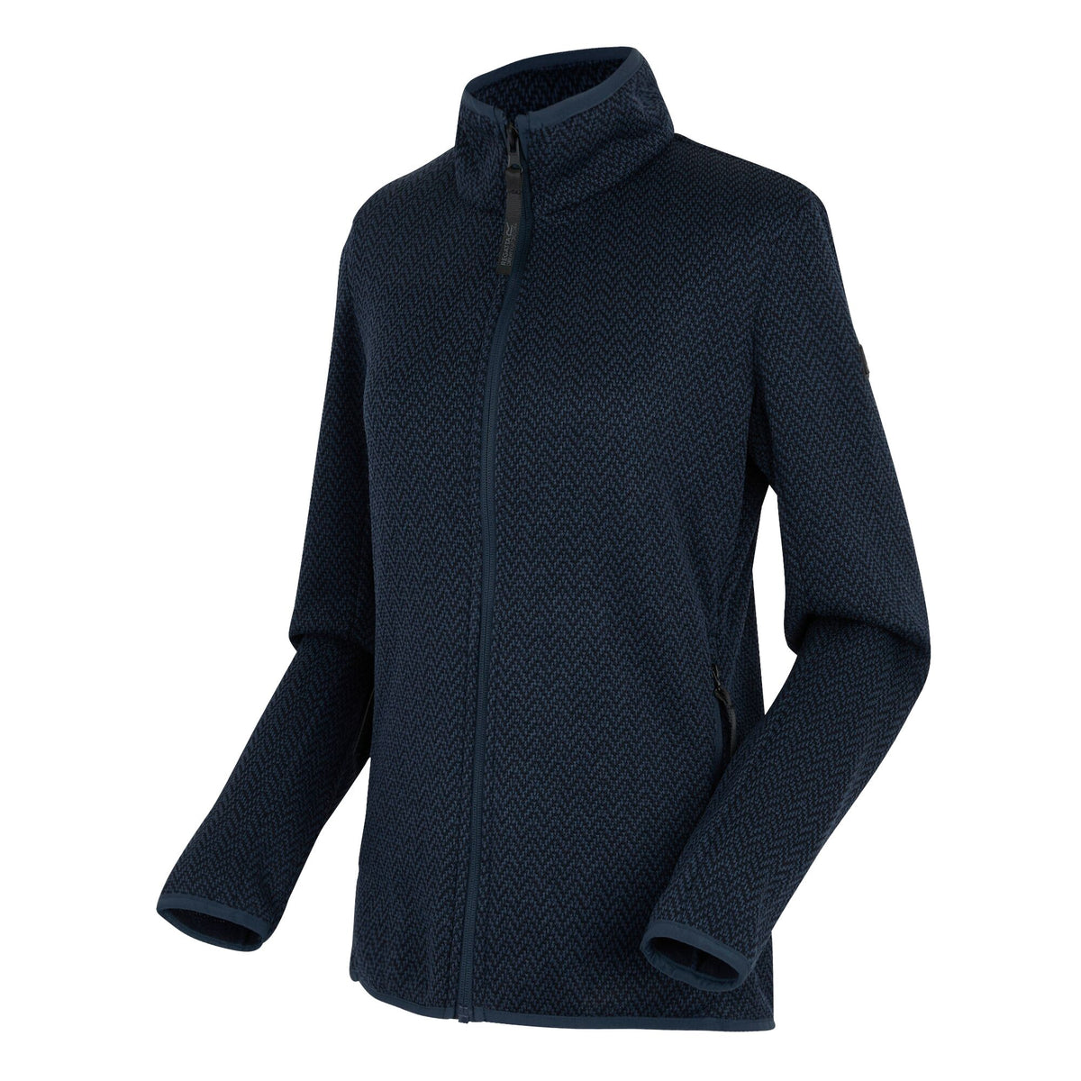 Navy-Sky Captain - Side - Regatta Womens-Ladies Elzie Full Zip Fleece Jacket