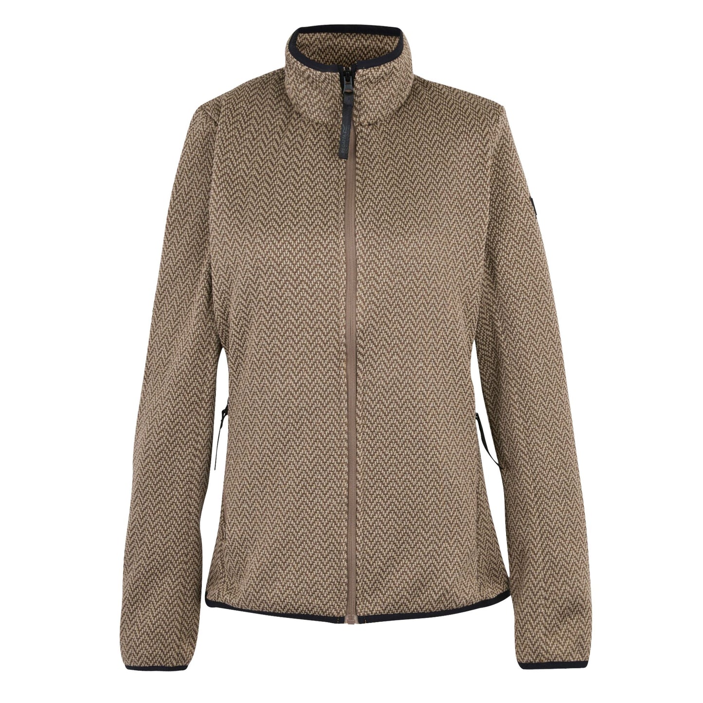 Mocha-Soft Taupe - Front - Regatta Womens-Ladies Elzie Full Zip Fleece Jacket