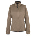 Mocha-Soft Taupe - Front - Regatta Womens-Ladies Elzie Full Zip Fleece Jacket