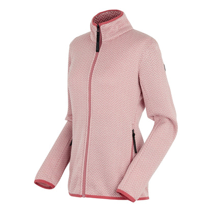 Lotus Pink-Bridal Rose - Side - Regatta Womens-Ladies Elzie Full Zip Fleece Jacket