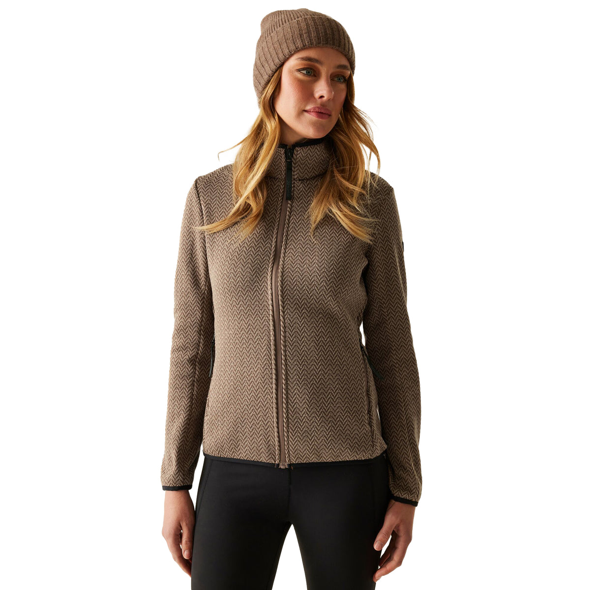 Mocha-Soft Taupe - Lifestyle - Regatta Womens-Ladies Elzie Full Zip Fleece Jacket