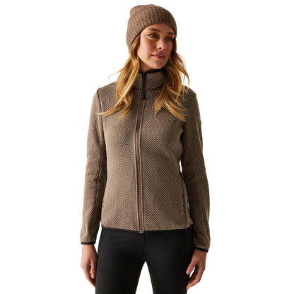 Mocha-Soft Taupe - Lifestyle - Regatta Womens-Ladies Elzie Full Zip Fleece Jacket