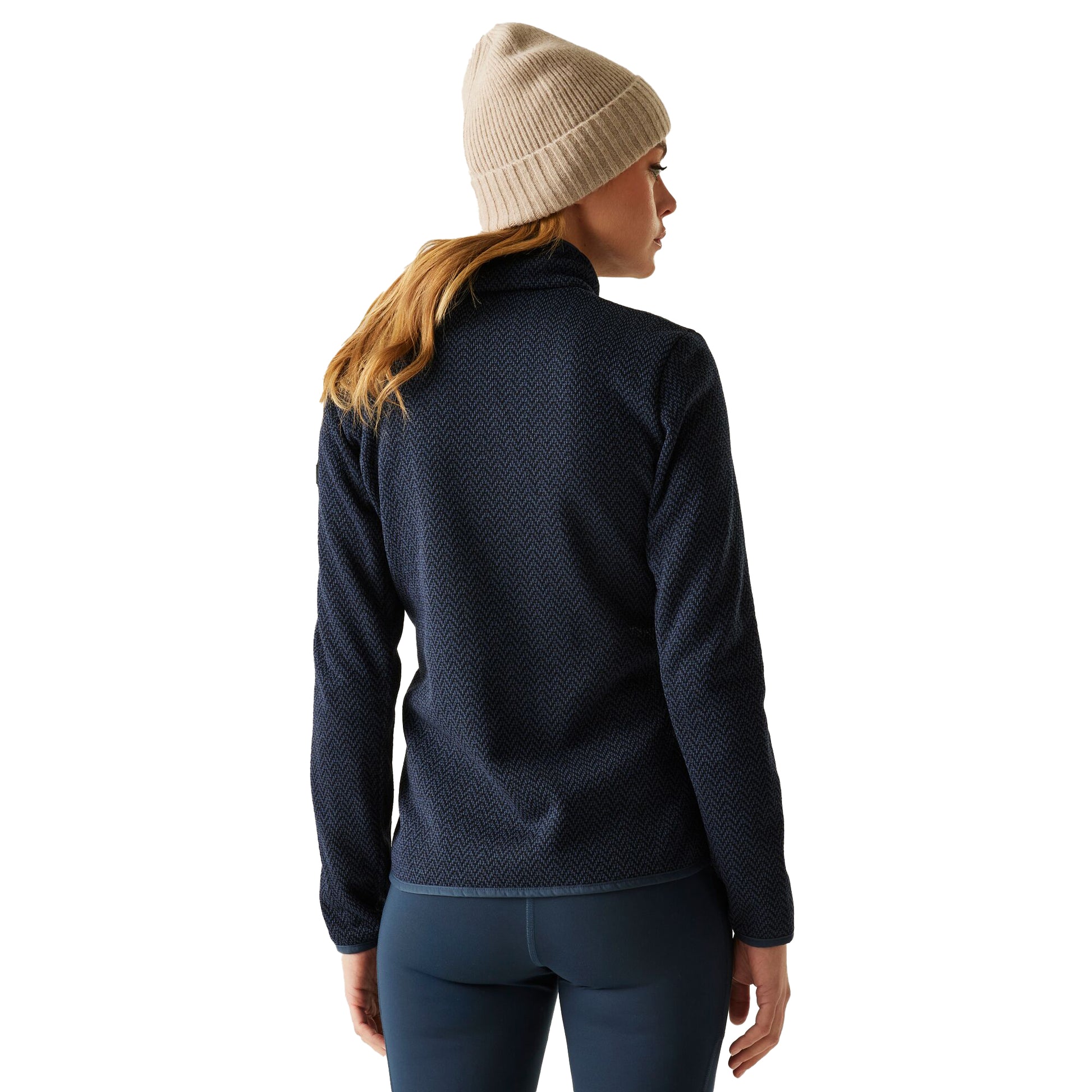 Navy-Sky Captain - Pack Shot - Regatta Womens-Ladies Elzie Full Zip Fleece Jacket