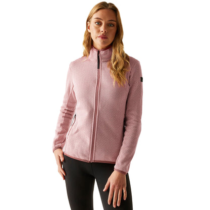 Lotus Pink-Bridal Rose - Lifestyle - Regatta Womens-Ladies Elzie Full Zip Fleece Jacket