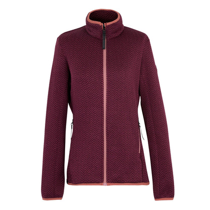 Dark Pimento-Burgundy - Front - Regatta Womens-Ladies Elzie Full Zip Fleece Jacket