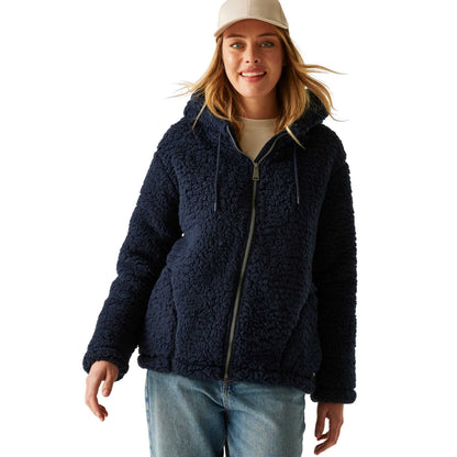 Navy - Lifestyle - Regatta Womens-Ladies Orielle Full Zip Fleece Jacket