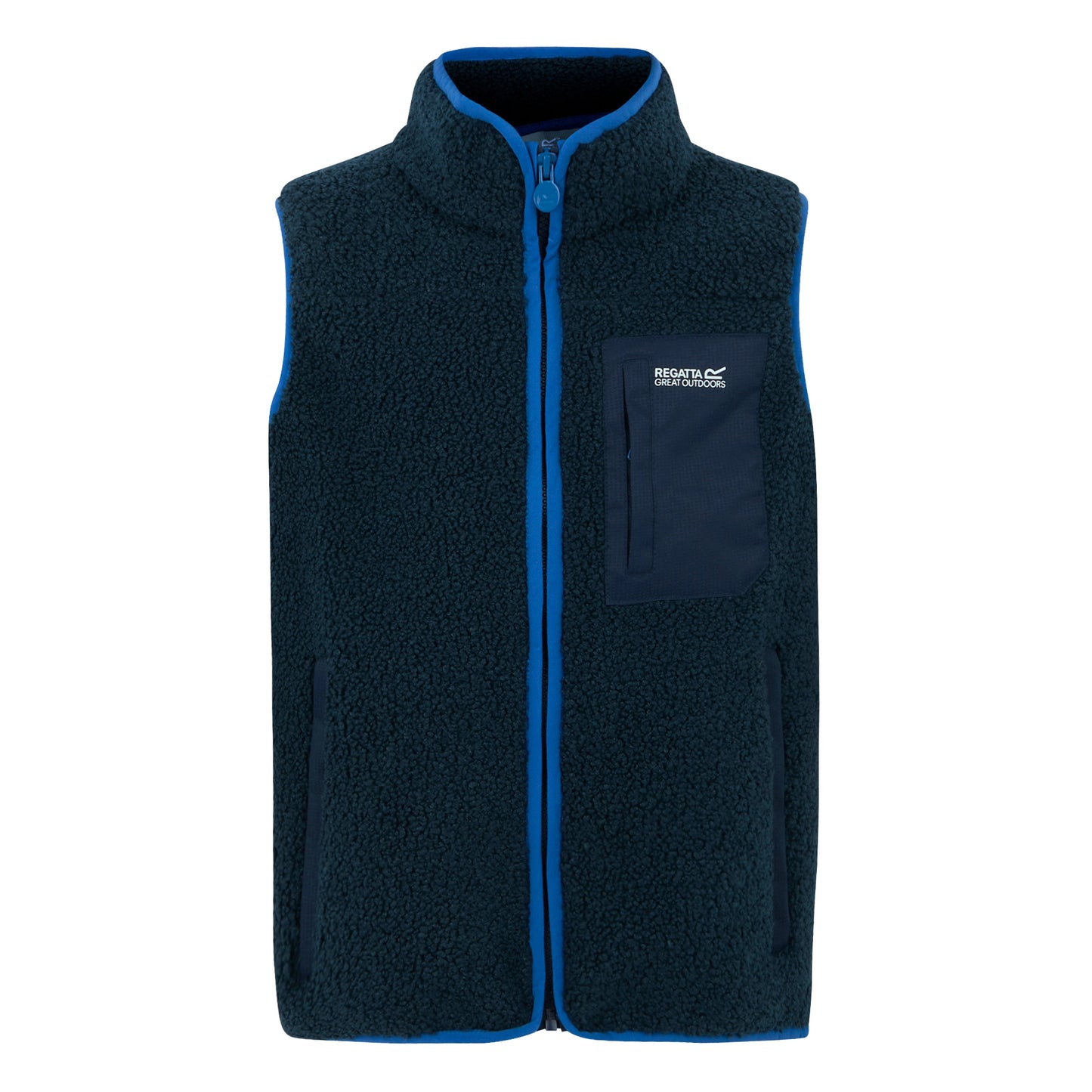 Moonlight Denim-Snorkel Blue - Front - Regatta Childrens-Kids Frankie Body Warmer