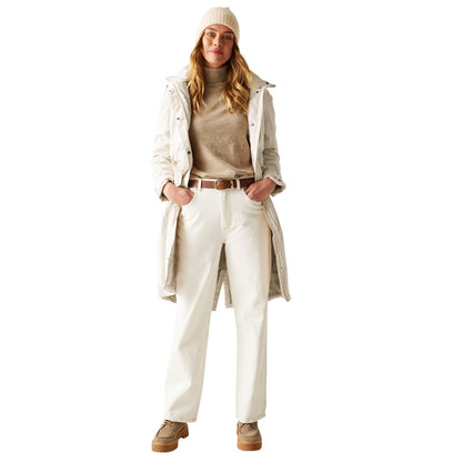 Light Vanilla - Close up - Regatta Womens-Ladies Yannta Insulated Waterproof Jacket