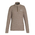 Mocha - Front - Regatta Womens-Ladies Sweetheart Quarter Zip Fleece Top