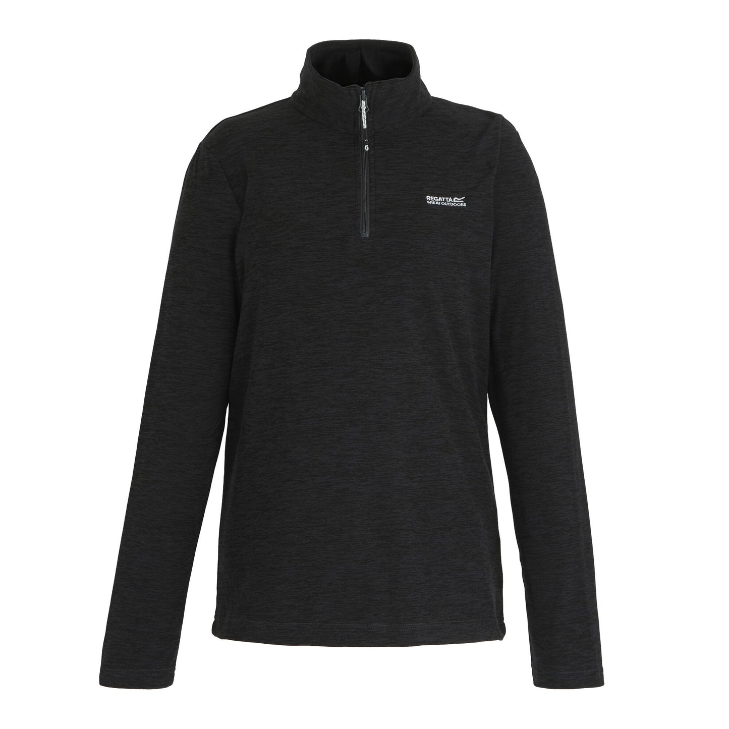 Seal Grey - Front - Regatta Womens-Ladies Sweetheart Quarter Zip Fleece Top