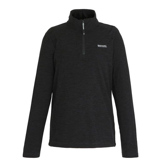 Seal Grey - Front - Regatta Womens-Ladies Sweetheart Quarter Zip Fleece Top