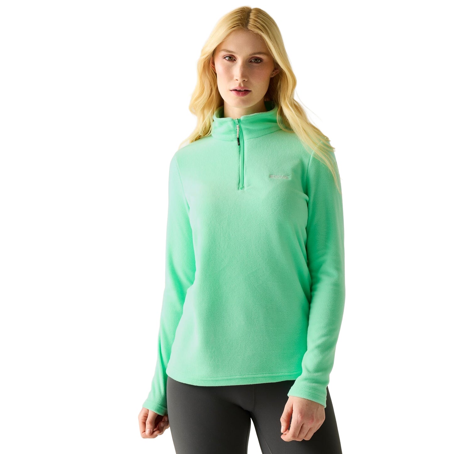Ice Green - Lifestyle - Regatta Womens-Ladies Sweetheart Quarter Zip Fleece Top