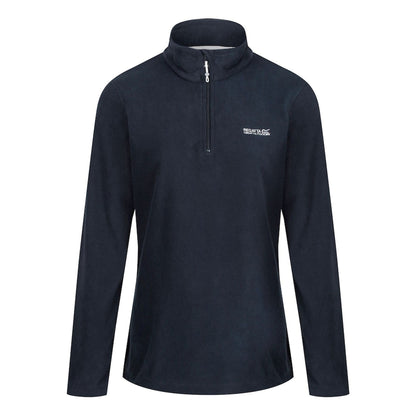 Navy - Front - Regatta Womens-Ladies Sweetheart Quarter Zip Fleece Top