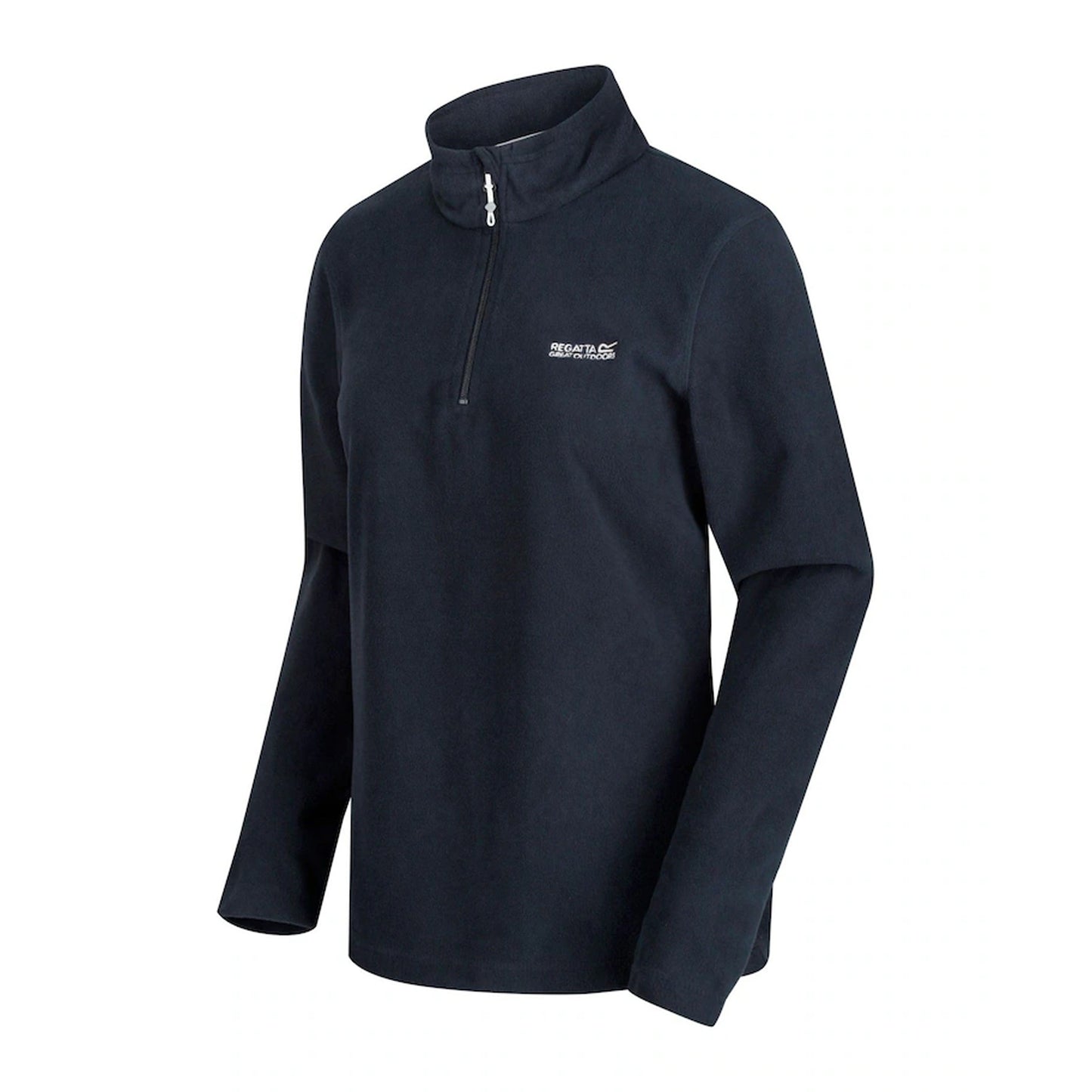 Navy - Side - Regatta Womens-Ladies Sweetheart Quarter Zip Fleece Top