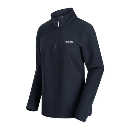 Navy - Side - Regatta Womens-Ladies Sweetheart Quarter Zip Fleece Top