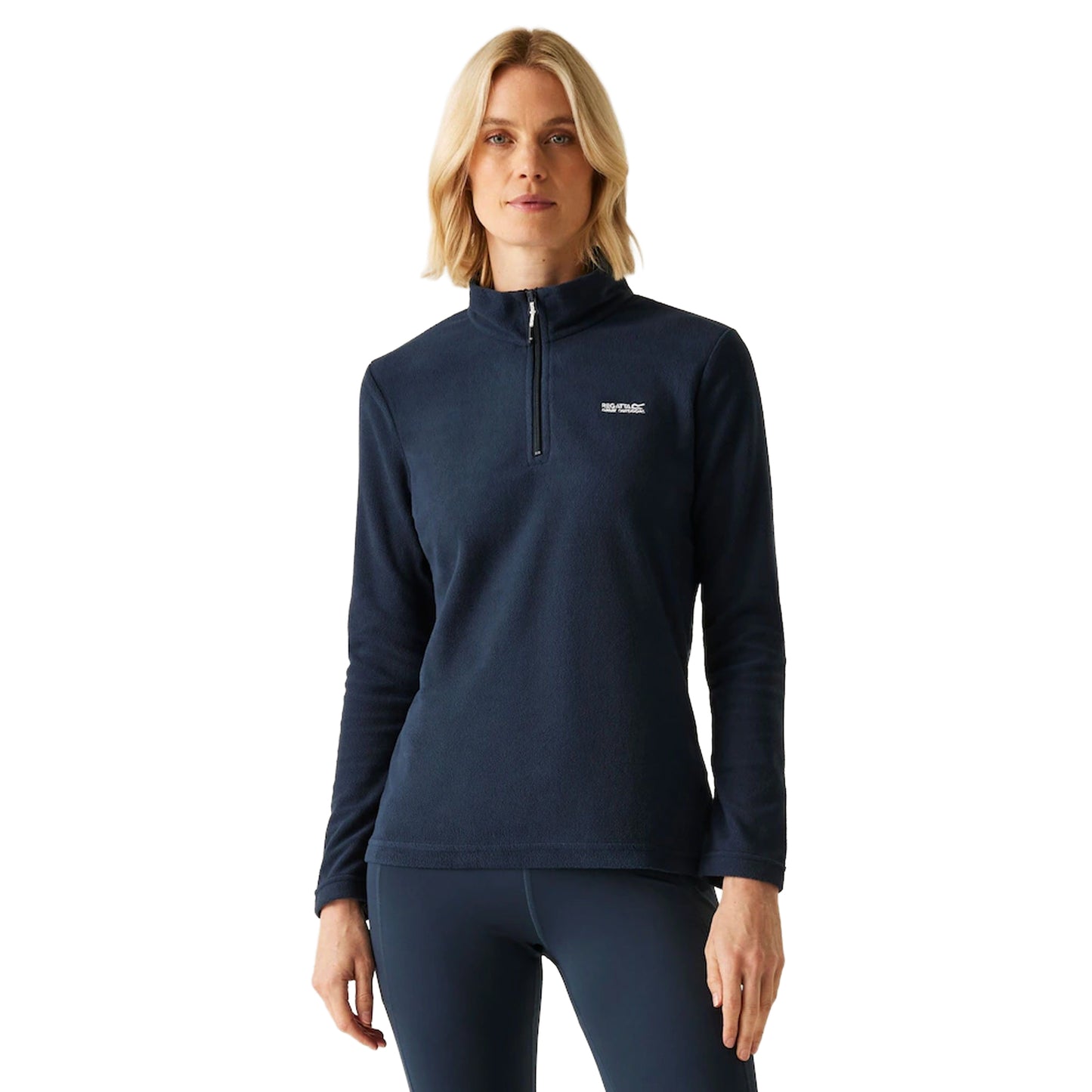 Navy - Lifestyle - Regatta Womens-Ladies Sweetheart Quarter Zip Fleece Top