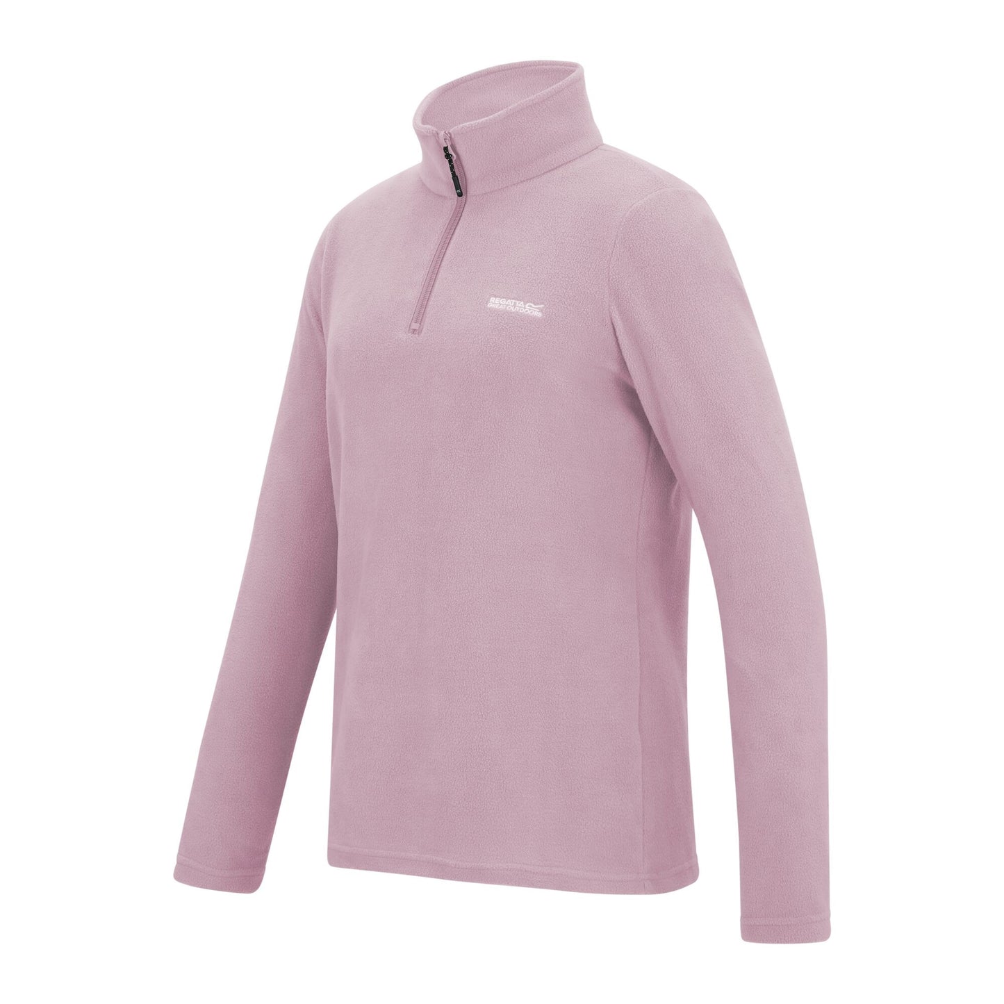 Powder Lilac - Side - Regatta Womens-Ladies Sweetheart Quarter Zip Fleece Top