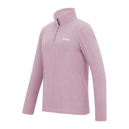 Powder Lilac - Side - Regatta Womens-Ladies Sweetheart Quarter Zip Fleece Top