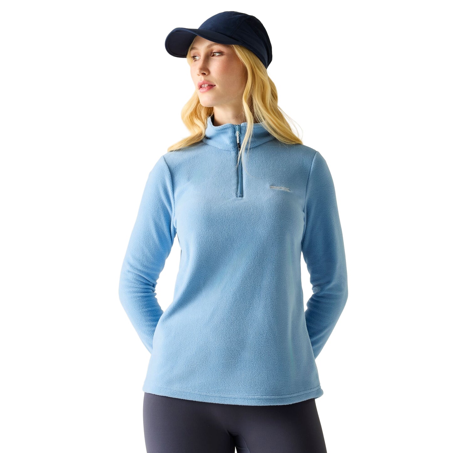 Washed Denim - Lifestyle - Regatta Womens-Ladies Sweetheart Quarter Zip Fleece Top