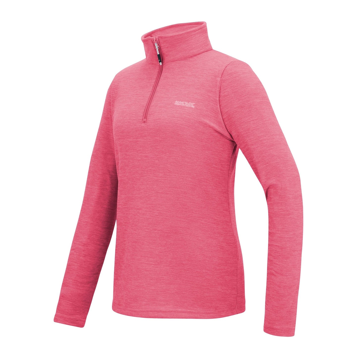 Pop - Side - Regatta Womens-Ladies Sweetheart Quarter Zip Fleece Top