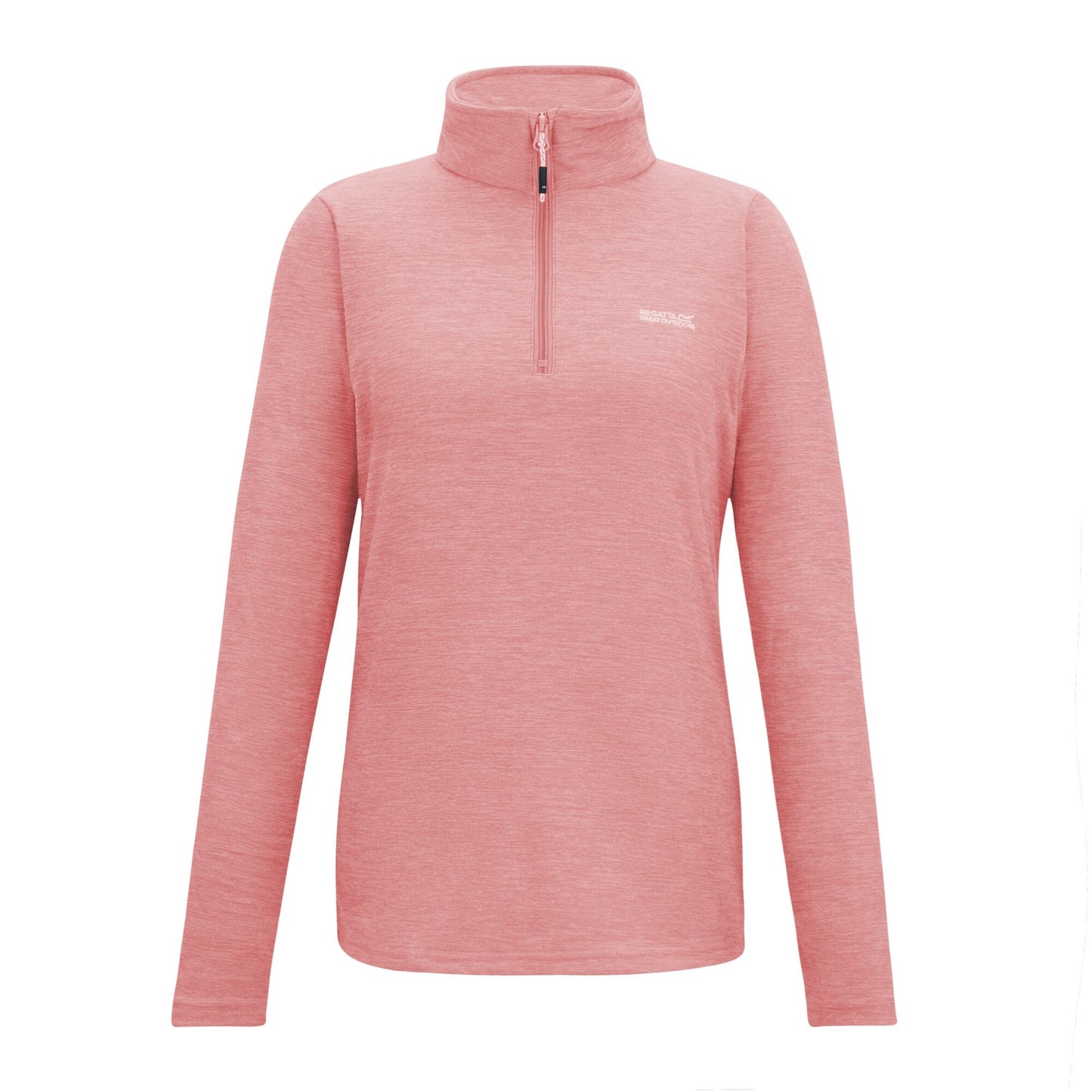 Peach Pink - Front - Regatta Womens-Ladies Sweetheart Quarter Zip Fleece Top