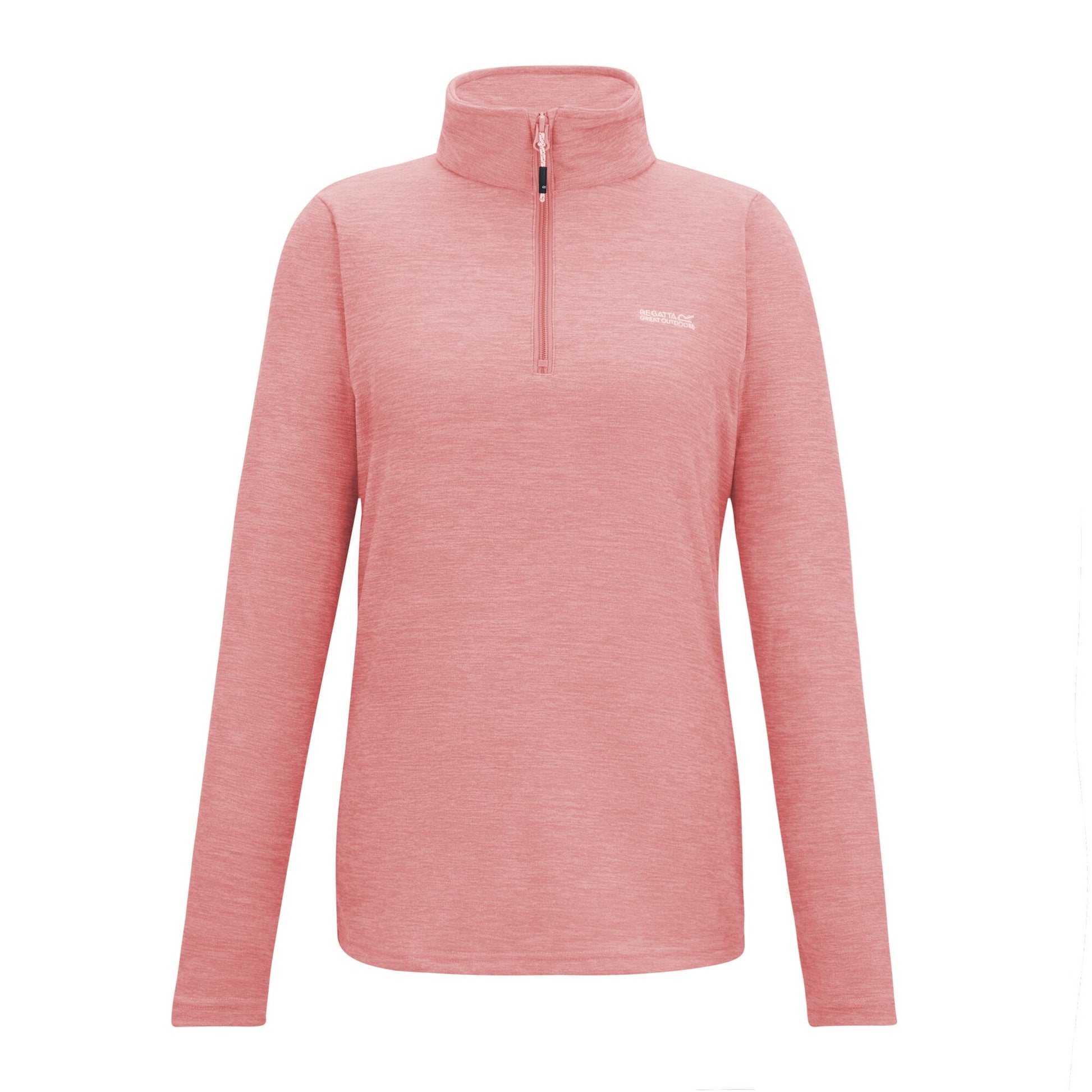 Peach Pink - Front - Regatta Womens-Ladies Sweetheart Quarter Zip Fleece Top