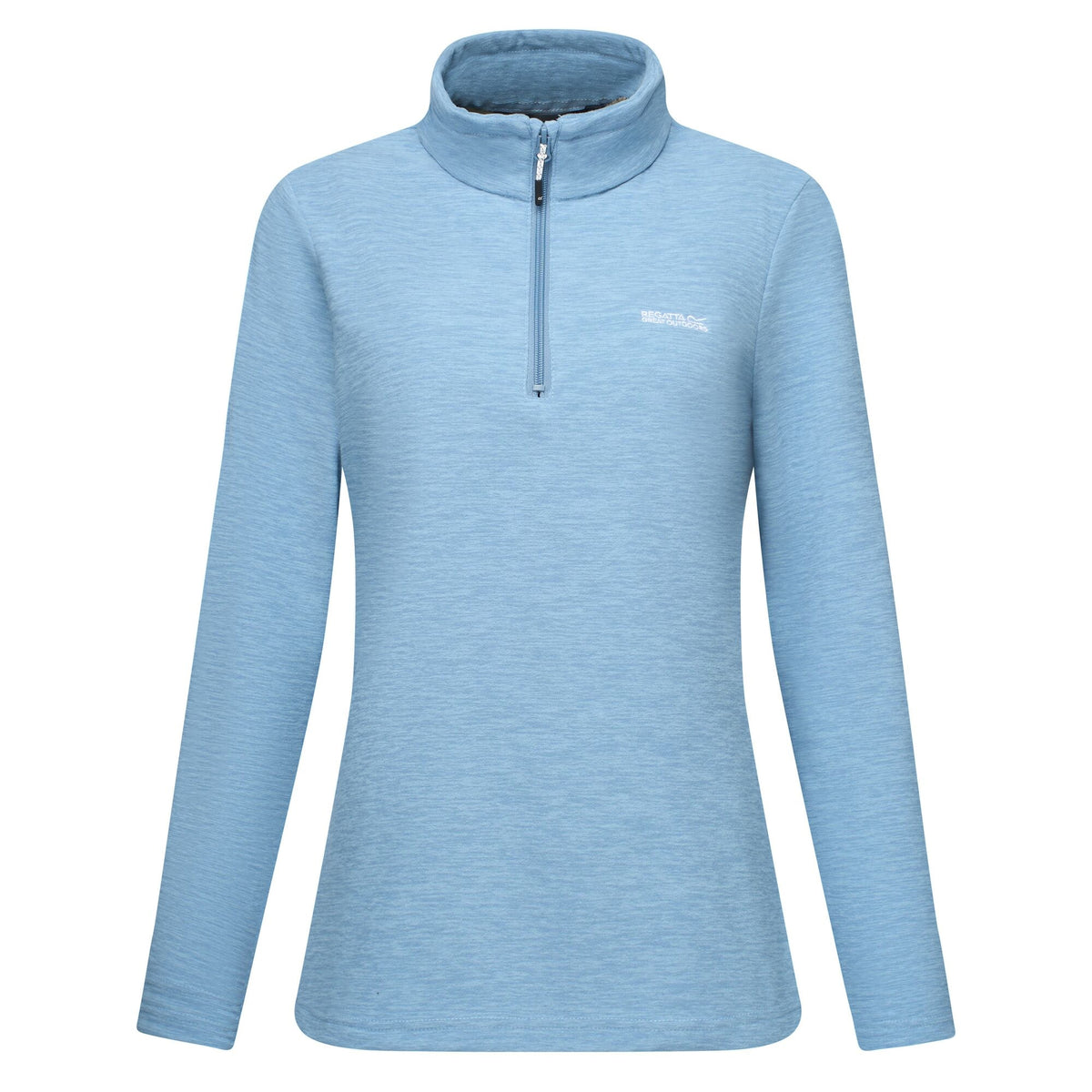 Dusky Blue - Front - Regatta Womens-Ladies Sweetheart Quarter Zip Fleece Top