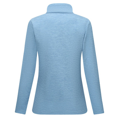 Dusky Blue - Back - Regatta Womens-Ladies Sweetheart Quarter Zip Fleece Top