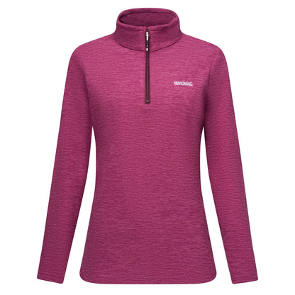 Violet - Front - Regatta Womens-Ladies Sweetheart Quarter Zip Fleece Top