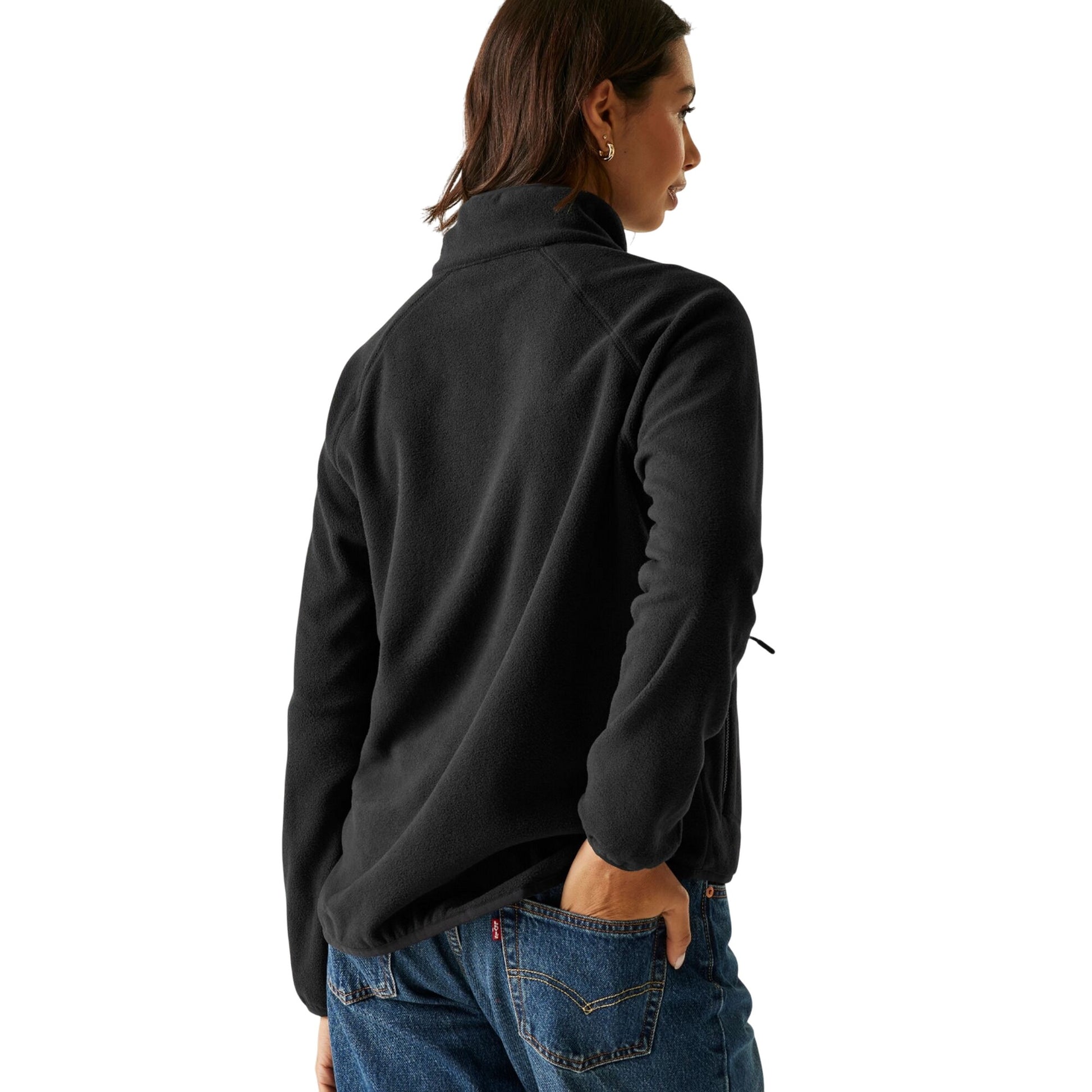 Black - Pack Shot - Regatta Womens-Ladies Frankie Full Zip Fleece Jacket