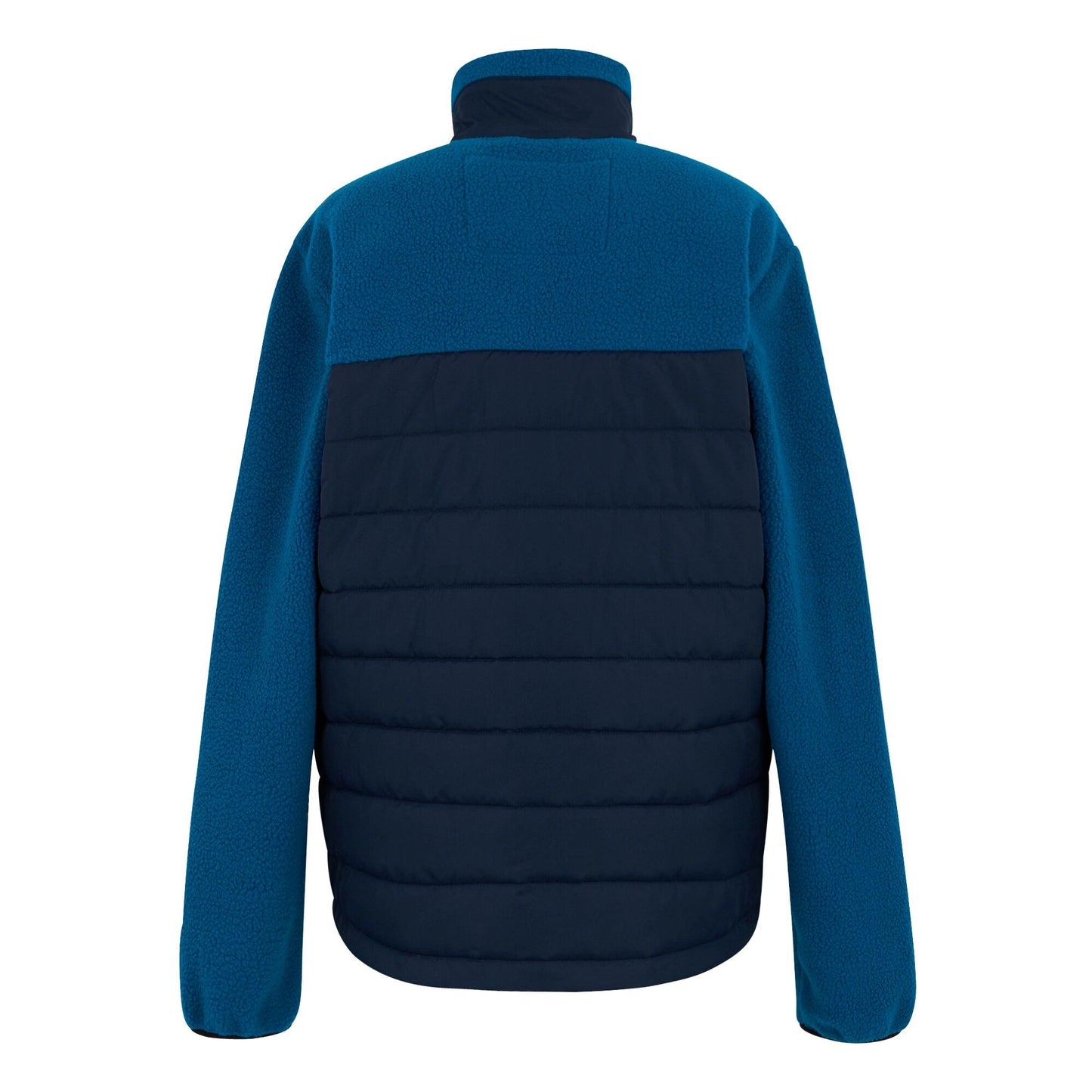 Navy-Snorkel Blue - Back - Regatta Mens Frankie Borg Full Zip Hybrid Jacket