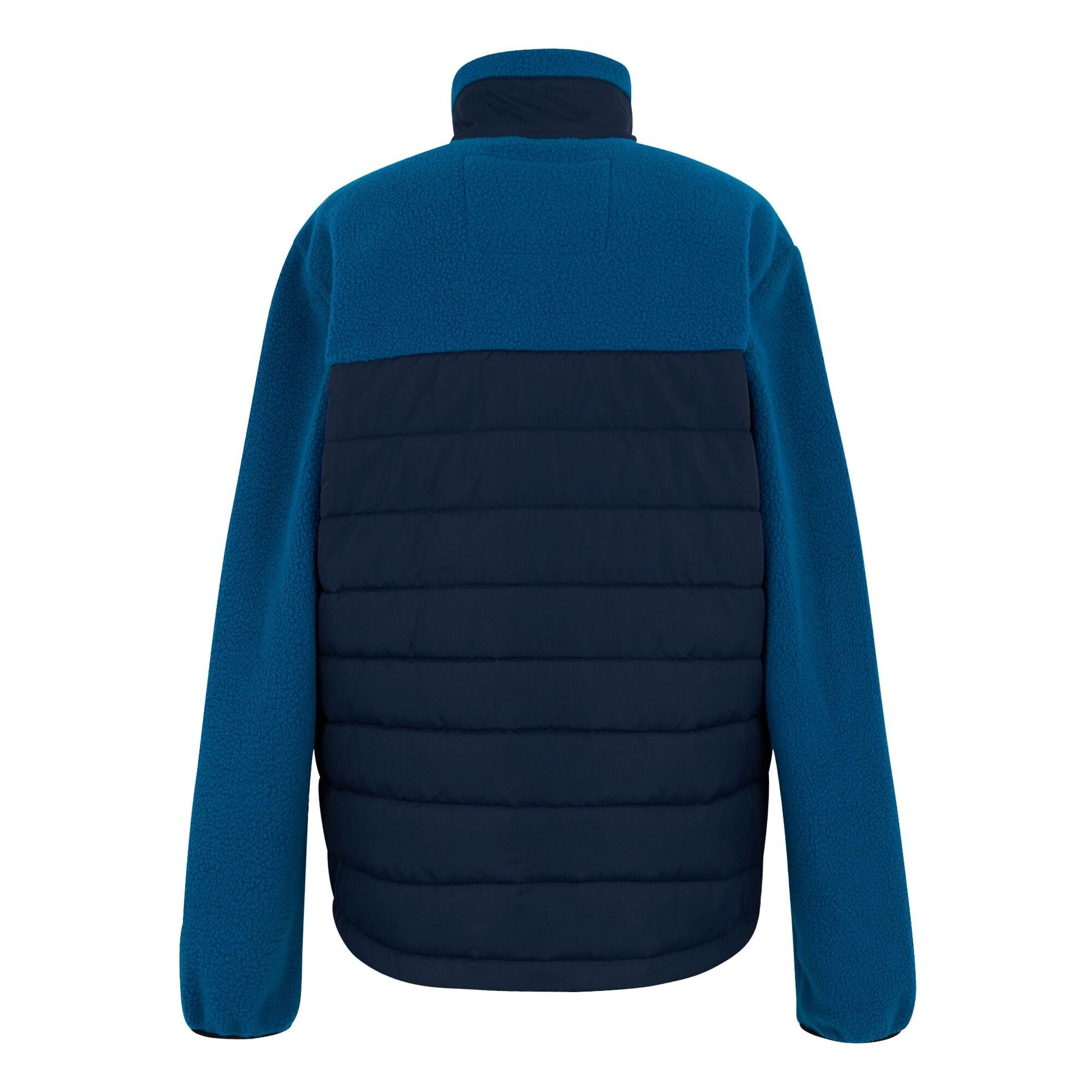Navy-Snorkel Blue - Back - Regatta Mens Frankie Borg Full Zip Hybrid Jacket