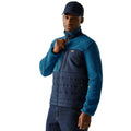 Navy-Snorkel Blue - Lifestyle - Regatta Mens Frankie Borg Full Zip Hybrid Jacket