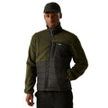 Black-Dark Khaki - Lifestyle - Regatta Mens Frankie Borg Full Zip Hybrid Jacket