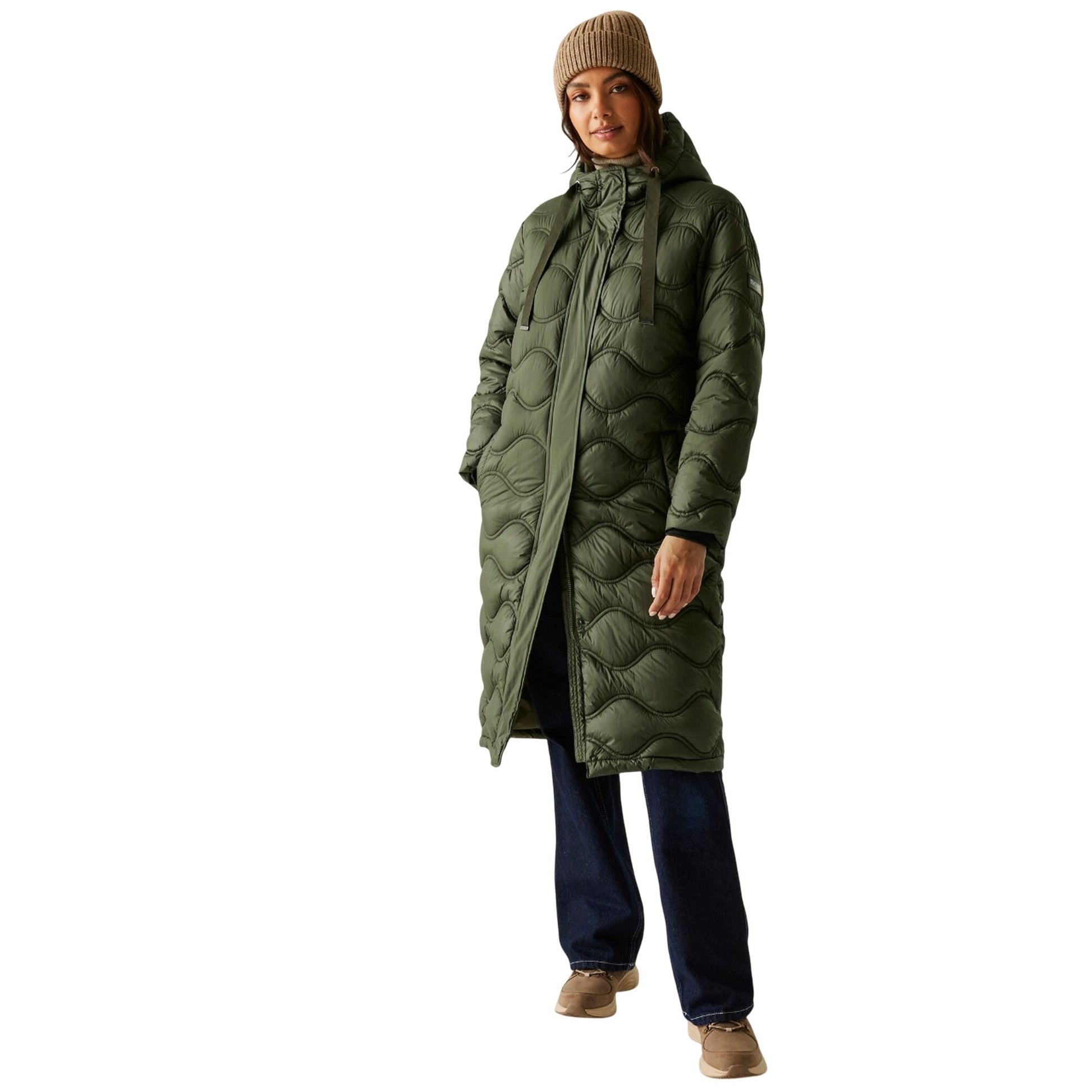 Dark Khaki - Lifestyle - Regatta Womens-Ladies Embrie Quilted Jacket