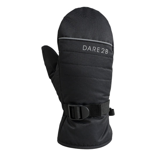 Black - Front - Dare 2B Childrens-Kids Glacier Mittens