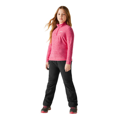 Pop - Close up - Regatta Childrens-Kids Hot Shot Quarter Zip Fleece Top