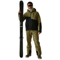 Olive Green - Close up - Dare 2B Mens Halfpipe III Ski Jacket