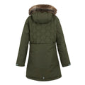 Olive Night - Back - Regatta Childrens-Kids Fabrizia II Quilted Jacket