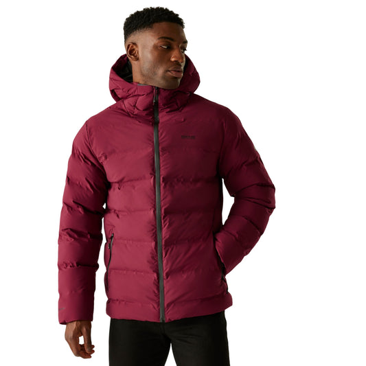 Dark Maroon - Front - Regatta Mens Altoro Thermal Waterproof Jacket