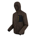Nut Brown - Side - Regatta Mens Newhill Marl Full Zip Fleece Jacket